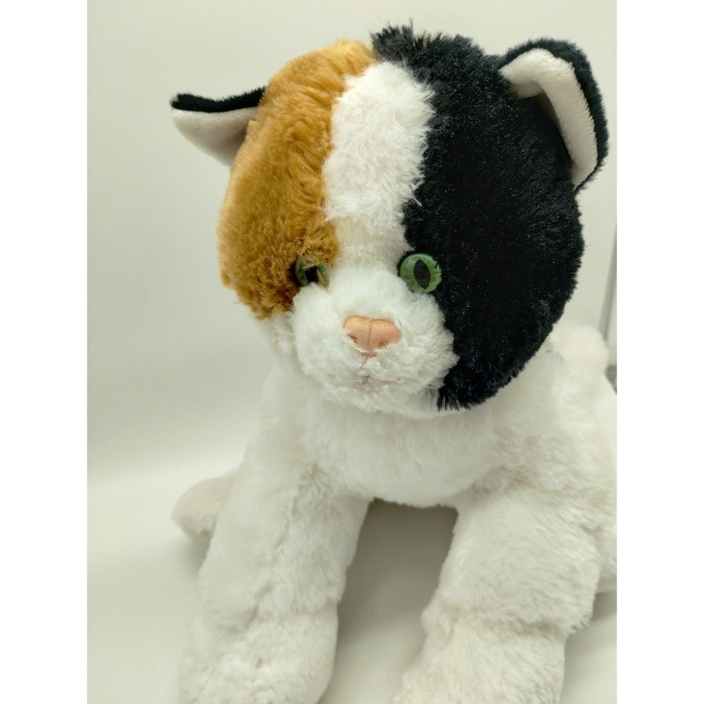 BUILD-A-BEAR Calico Kitty Cat 16" Plush Promise Pets Green Eyes 2012 Brown White - Picture 2 of 11